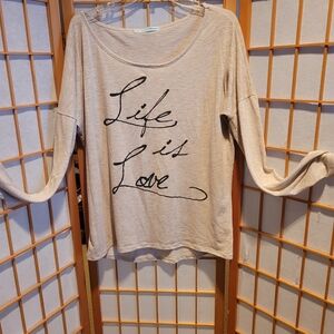 Maurices Tan Long Sleeve Graphic Tee